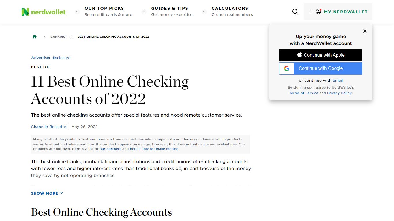 11 Best Online Checking Accounts - NerdWallet